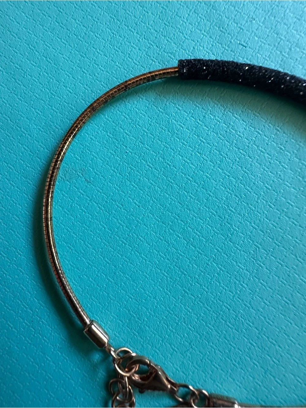Italian Pesavento Copper Color Black Accent Bracelet